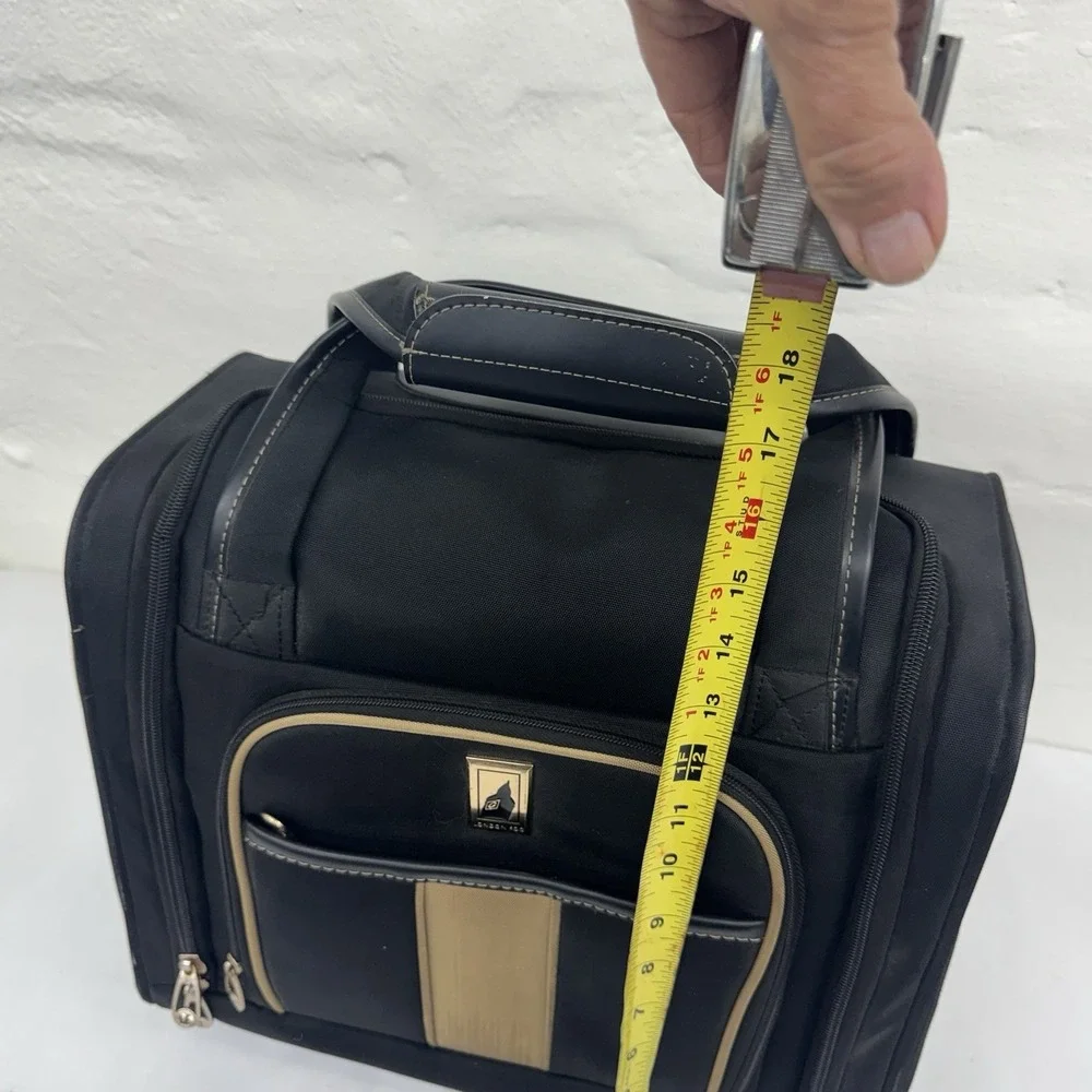 London Fog Under Seat Carry-On Travel Luggage Bag 15inch Rolling Bag